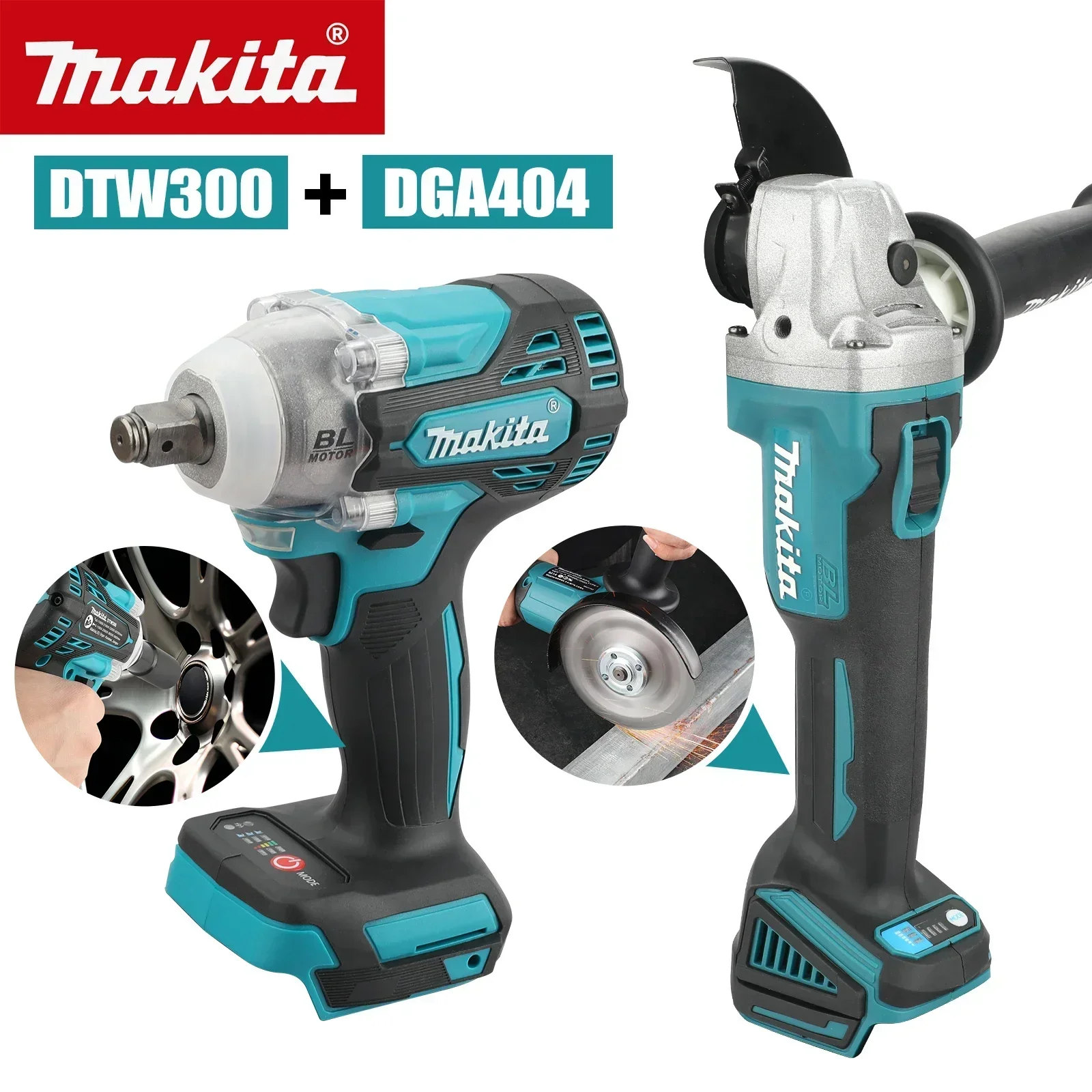 Makita Drill Dtw300 - Set Peralatan Ganda Makita 18V DTW300,